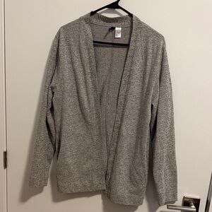 Divided Men's Gray Open-Front Cardigan Sweater